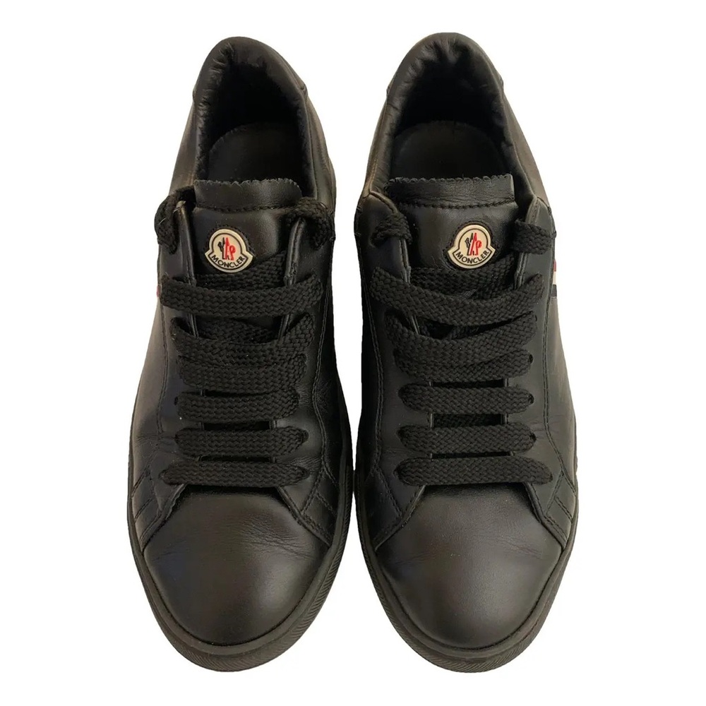 Moncler Men's Black Leather Sneakers
